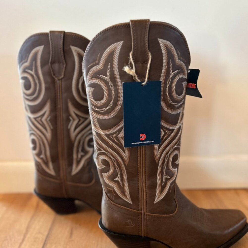 NEW w/Tags Crush‎ by Durango Women's Milk Chocolate Western Boot $65 Size 6.5 - Picture 2 of 14